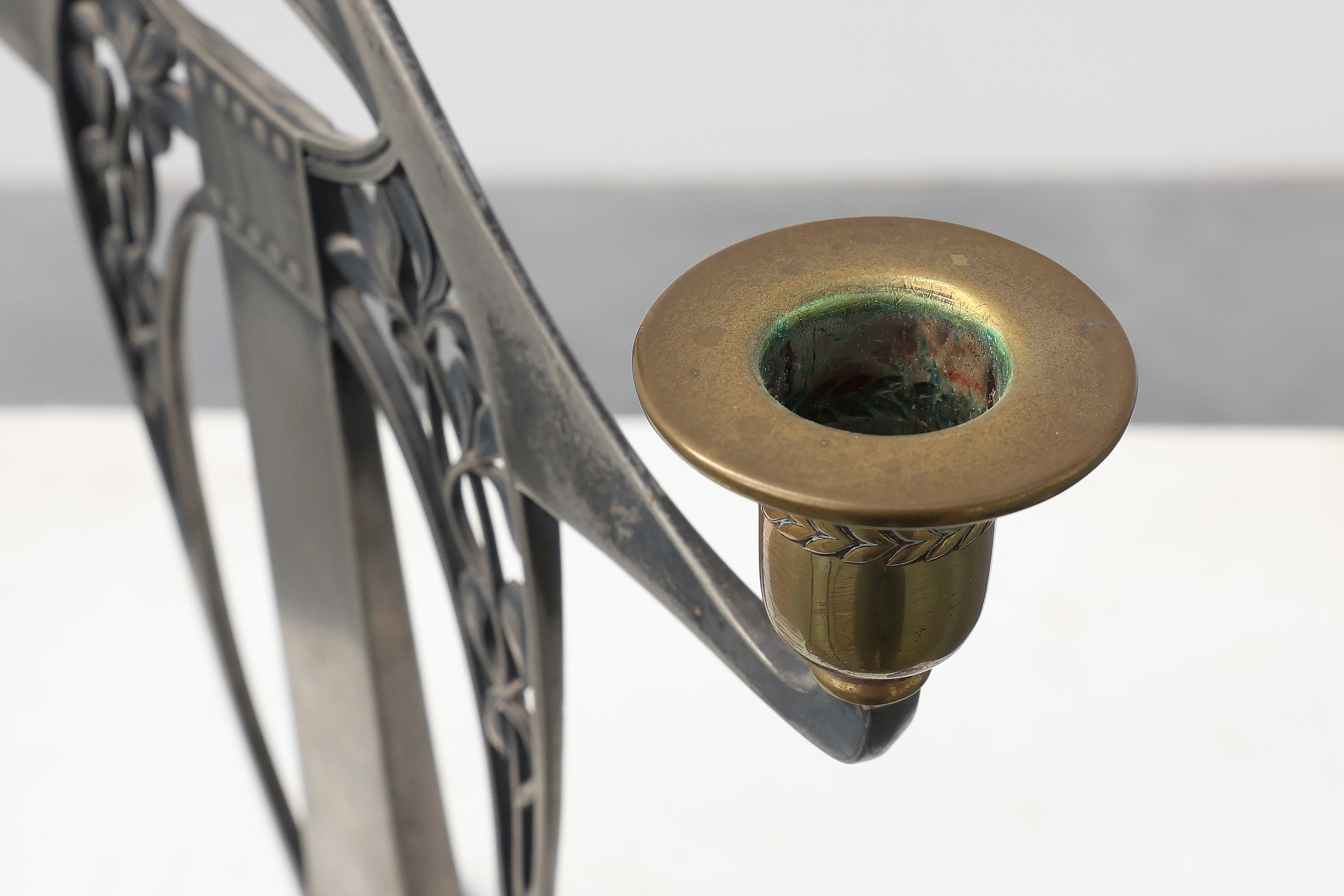 Art Nouveau Three‑Arm Candelabrum by WMF, Early 20th Centurythumbnail